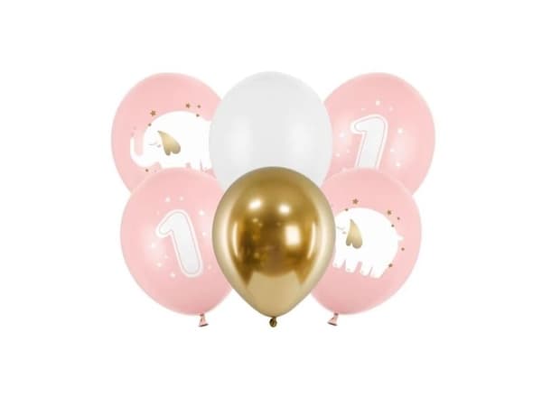 Ballongbukett för flicka 1 år
