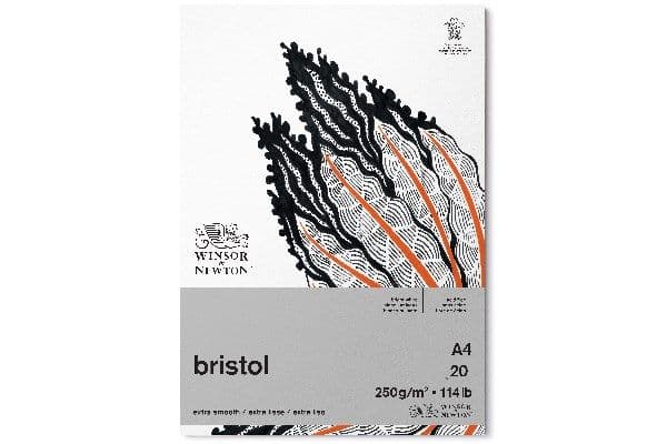 Bristol Pad 250g A4, 20 sider