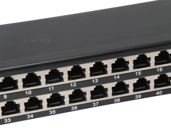 Equip 326449, RJ-45, Cat6, Sort, Rackmontering, 1U, RoHS