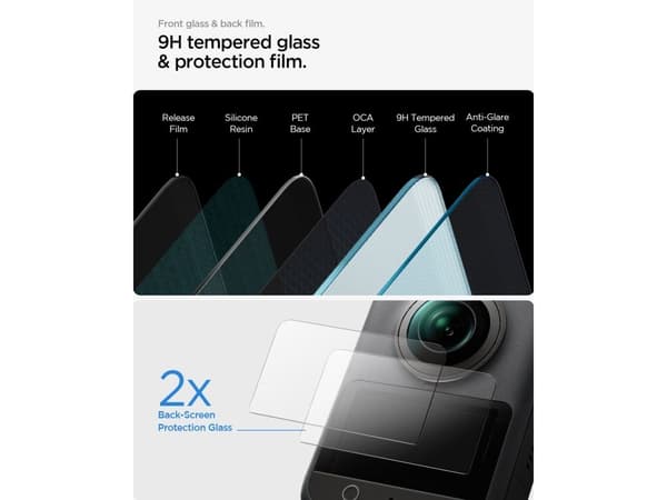 Spigen Glass tR Slim 2-pack - DJI Osmo 360