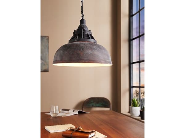 EGLO GRANTHAM 1 pendel antikk brun/beige
