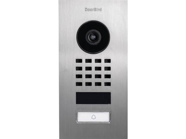 DoorBird D1101V FLUSH-MOUNT, Rustfrit stål, IP65, Rustfrit stål, Knapper, 10,100 Mbit/s, 10/100Base-T(X)