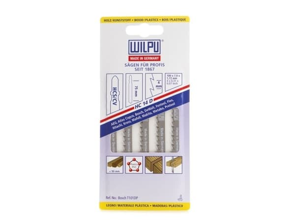 Wilpu sticksavklinger för trä och plast (5 st) HC 14 D WILPU