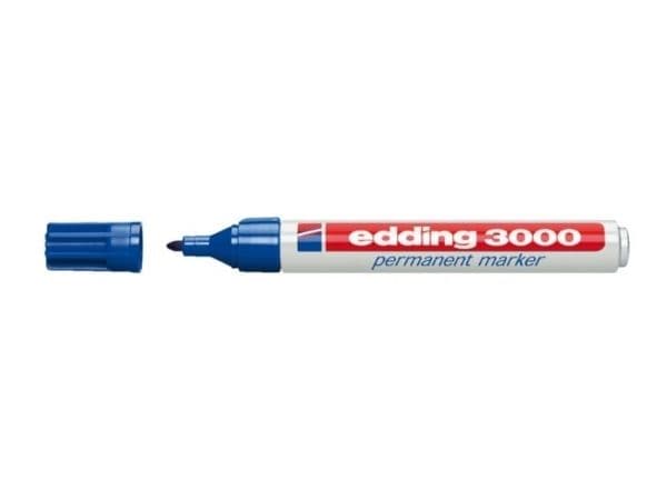 edding 3000 - Markør - permanent - blå - 1.5-3 mm