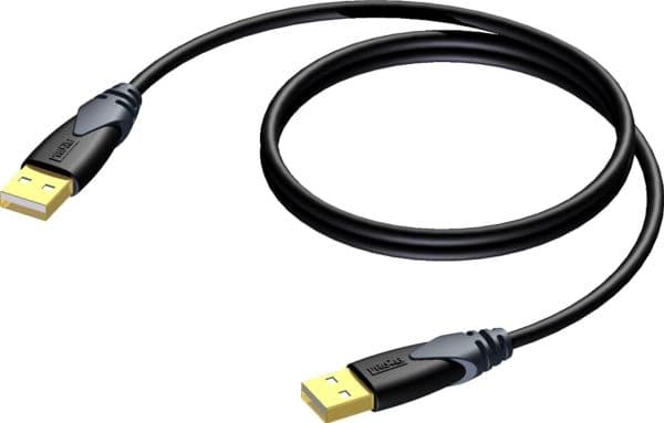 USB-kabel Procab USB-A til USB-A 5 m svart (CLD600/5)