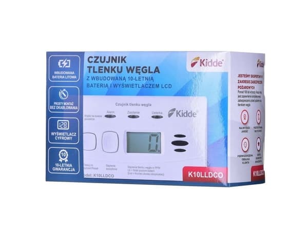 Kidde Carbon monoxide detector with display KIDDE K10LLDCO