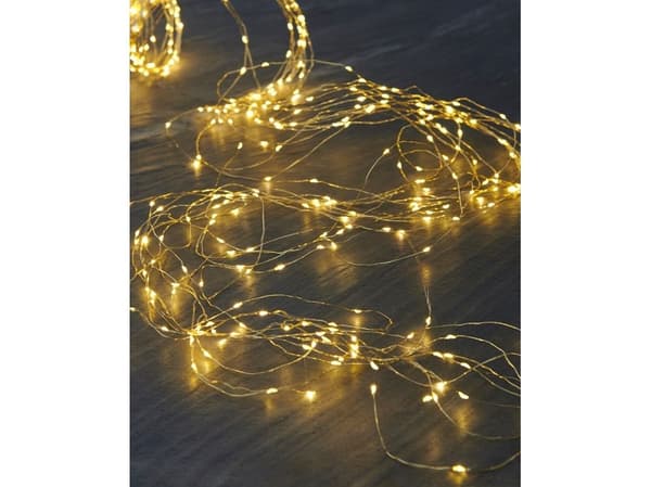 Konstsmide Sirius Home Knirke lysslynge gull - 200 LED