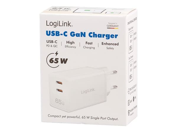 LogiLink PA0367, Innendørs, AC, 20 V, Hvit