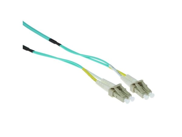 10 m multimode 50/125 OM3 duplex robust fiberkabel med LC-kontakter