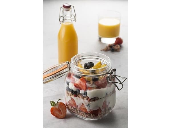 Kilner KILNER Sloik 1l, Square Clip Top Jar