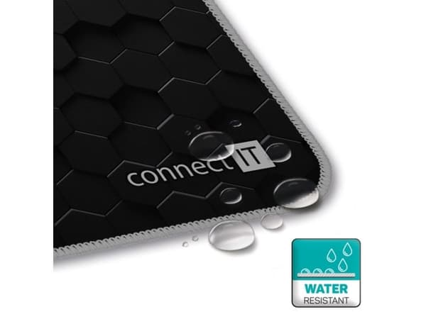 Connect IT CMP-2000-XL, Sort, Bilde, Stoff, Gummi, Antiskliunderlag, Musematte til gaming