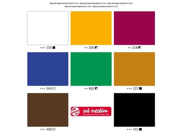 Talens Art Creation oljefärg set | 8 st