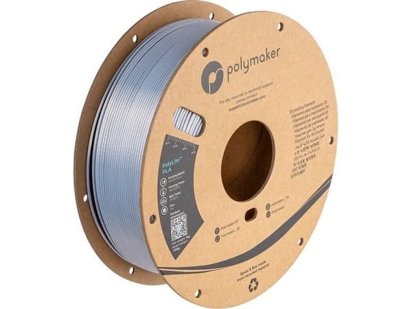 Poly Filament Polymaker PolyLite Silk PLA 1,75mm, 1kg - Silver}