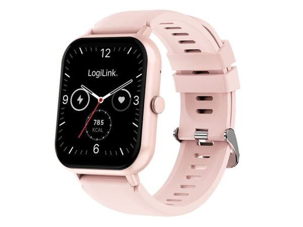 Smartwatch LCD, BT5.2, IP68, rosa
