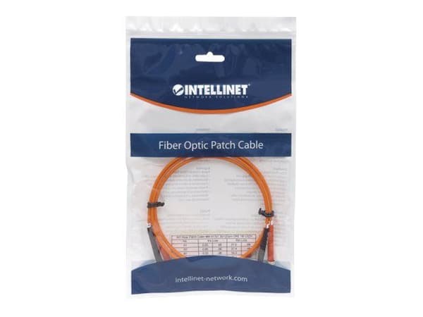 Intellinet LWL Anschlusskabel ST/ST 1m Multimode OM2 orange