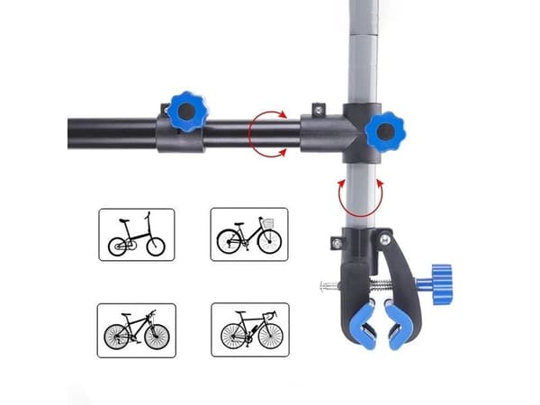 Rockbros MP-01 tabletop service stand for bicycles with knobs - black