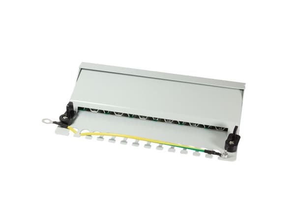 LogiLink NP0017A, Cat6, Grå, Stål, Stativmontering, 1U, RoHS