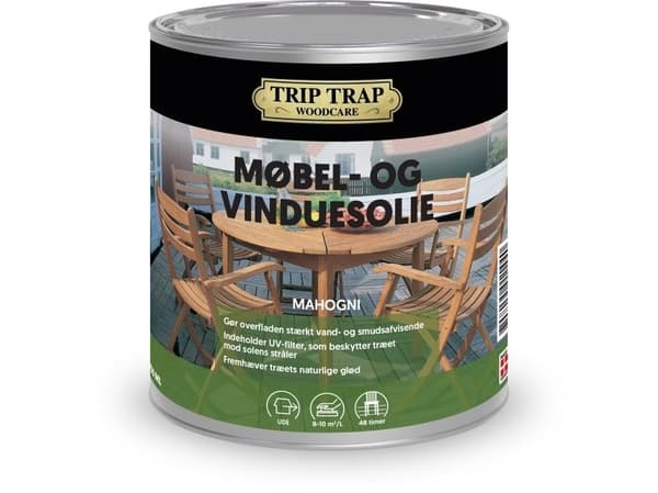 Trip Trap Møbel- og vinduesolie, mahogni