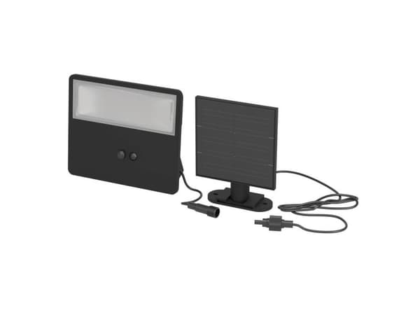 EGLO PANETTIERI solcelle vegglampe 1500 lm m/sensor svart/hvit