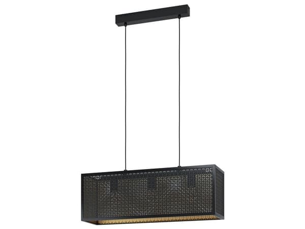 EGLO SALLICANO langbord 3xE27 sort/sortgull hulmønster