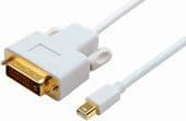 MicroConnect - DisplayPort-kabel - Mini DisplayPort (hann) til DVI-D (hann) - 1 m