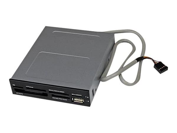 StarTech.com 35FCREADBK3, CF, MMC, MS Duo, MS Micro (M2), MS PRO Duo, MS Pro-HG Duo, Muistitikku (MS), MicroSD (TransFlash),..., Musta, 3.5", 480 M...