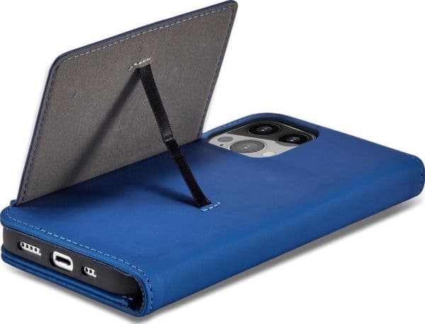 Magnetiskt kortfodral för iPhone 13 Pro Max - blå
