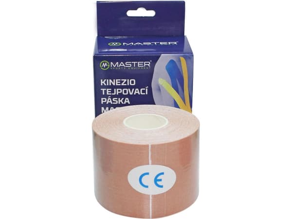 Master tejp kinesiologisk MASTER 5 cm x 5 m brun