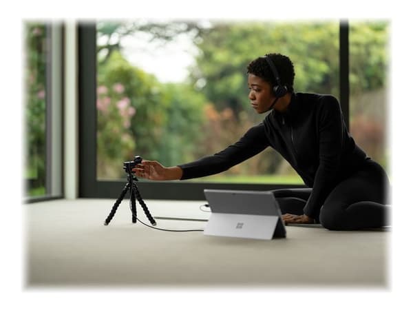 Microsoft Modern USB-C Headset - Hodesett - on-ear - kablet - USB-C - svart - Certified for Microsoft Teams