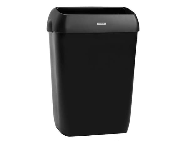 Toiletspand Katrin 50 ltr. sort med låg
