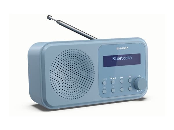 Sharp DR-P420 - DAB bärbar radio - stålblå