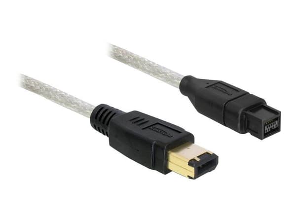 DeLOCK - IEEE 1394 kaapeli - FireWire 800 (han) til 6-PIN FireWire (han) - 2 m