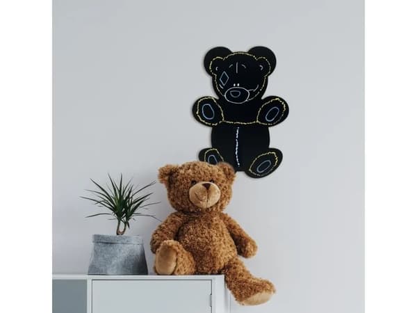Securit® silhuet Bamse-tavle i sort