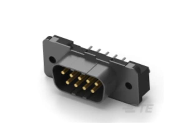 TE Connectivity Amplimite HDP-20 9 Way Through Hole D-sub Connector Plug, 2.74mm Pitch, with 4-40 UNC Threaded Inserts,