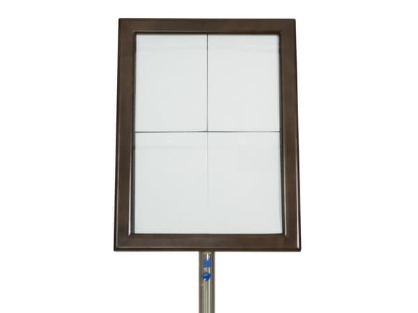 Securit® CLASSIC -tietonäyttö mørkebrunissa