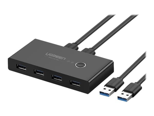 Ugreen - USB-periferdelesvitsj - 4 x SuperSpeed USB 3.0 - stasjonær