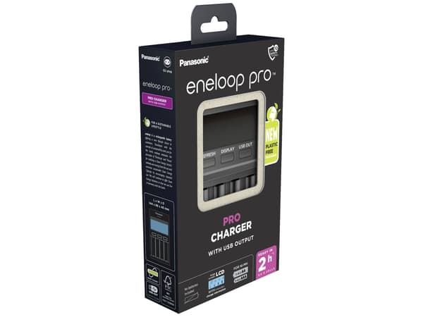 Panasonic eneloop BQ-CC65E - Batterilader - 4 x batterier lader - 1 A (USB)