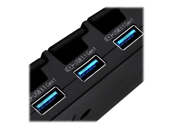SilverStone SST-UC03B-PRO - Hub - 7 x USB 3.1 Gen 1 - stasjonær