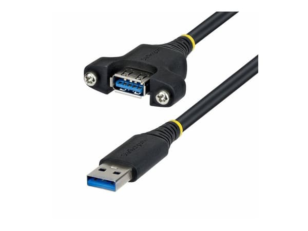 2m Panel Mount USB-A Extension Cable