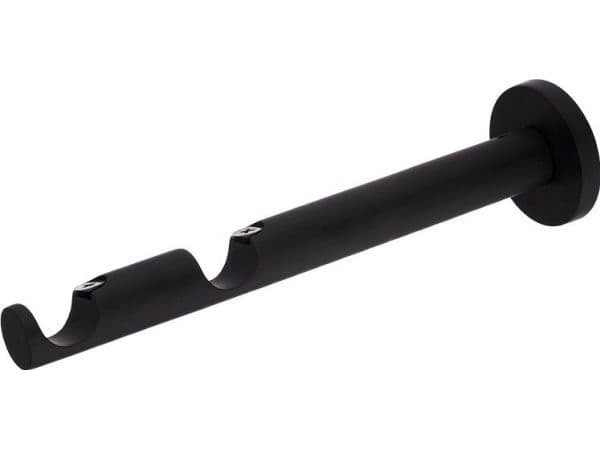 [OUTLET] - Domoletti gardinstångsfäste dubbel D19 M.Black