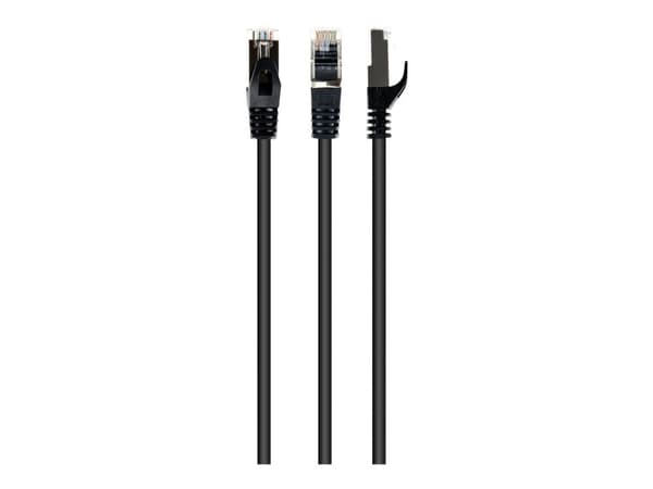 Cablexpert - Patchkabel - RJ-45 (han) til RJ-45 (han) - 50 cm - SFTP - CAT 6a - halogenfri, formet - sortti