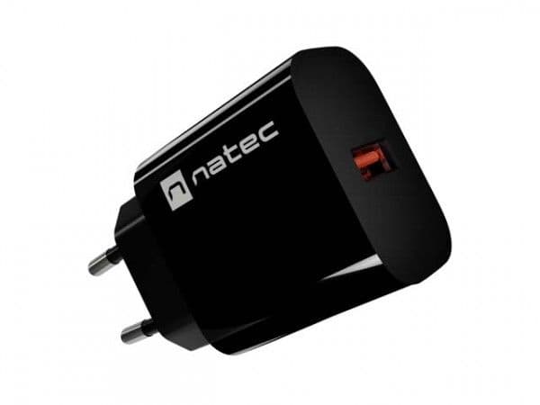 Natec Ribera 18W USB-A juoda