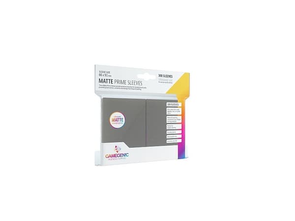 GameGenic Matte Prime Sleeves Dark Grey