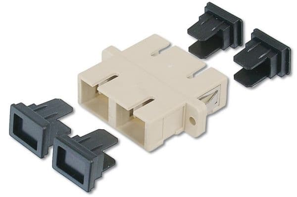 DIGITUS - Verkkoliitin - SC multimode (naaras) - SC multimode (naaras) - valokuitu - harmaa