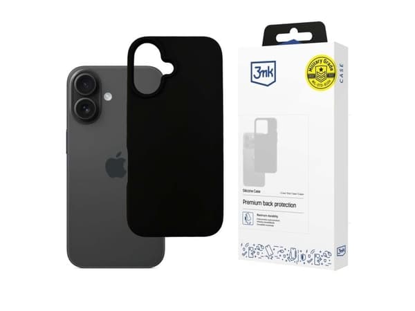 3MK 5903108586627, Etui, Apple, iPhone 16 Plus, 17 cm (6.7"), Sort