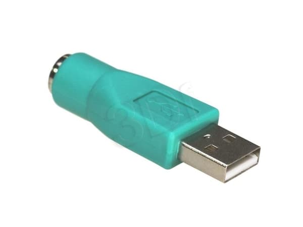 Akyga - Musadapter - PS/2 (hunn) til USB (hann) - grønn