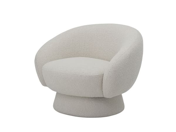 BLOOMINGVILLE Ted loungestol, hvit, polyester