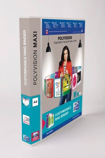 Insatspärm Maxivision A3-maxi 30 mm stående format, transparent