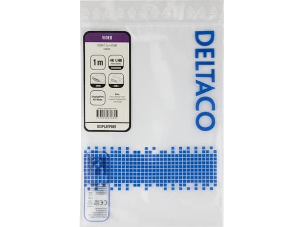 Deltaco USBC-HDMI-1010A, Kiina, 1 kpl