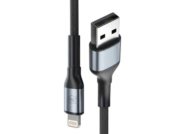 3mk Hyper Cable N-SERIES USB-A / Lightning 1m 5V/2.4A 12W - svart